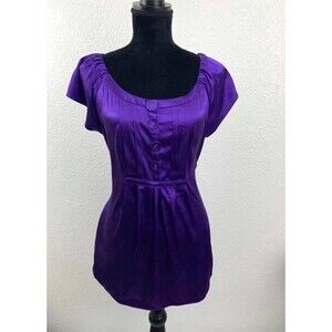 Purple Nicole Miller Blouse - Size 6